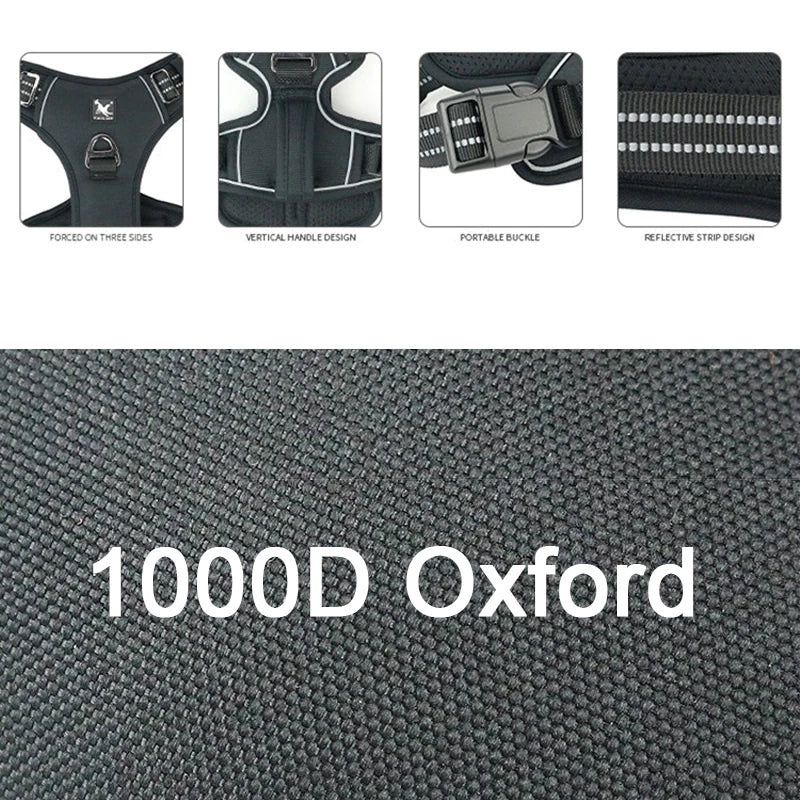 Durable Waterproof Pet Harness with Vertical Handle