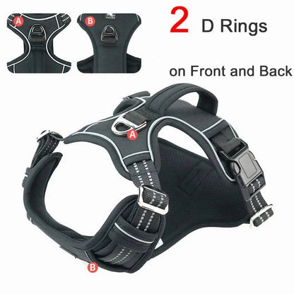 Durable Waterproof Pet Harness with Vertical Handle