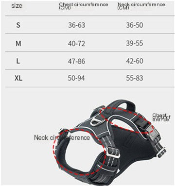 Durable Waterproof Pet Harness with Vertical Handle